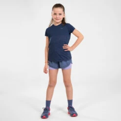 KIPRUN DRY+ Girl's Breathable 2-in-1 Tight Running Shorts -Athletics Store k03eb7e3793cac7d5ea68051a8dd998c8