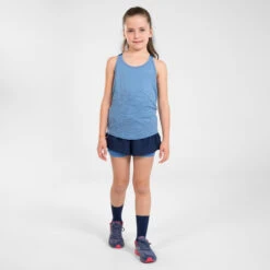 KIPRUN DRY+ Girl's Breathable 2-in-1 Tight Running Shorts -Athletics Store k0674ec1b2cd99af57c1c5b2b5ddd5c85