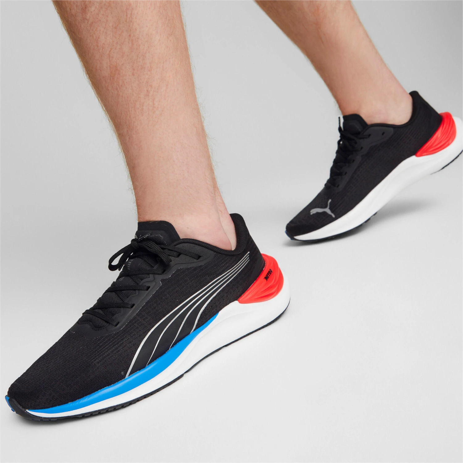 PUMA Mens Electrify Nitro 3 Running Shoes - Black 4 PUMA Mens Electrify Nitro 3 Running Shoes - Black - Image 2