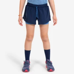 KIPRUN DRY+ Girl's Breathable 2-in-1 Tight Running Shorts -Athletics Store k0a771faa6ece20dc693eb11ab17bcafe