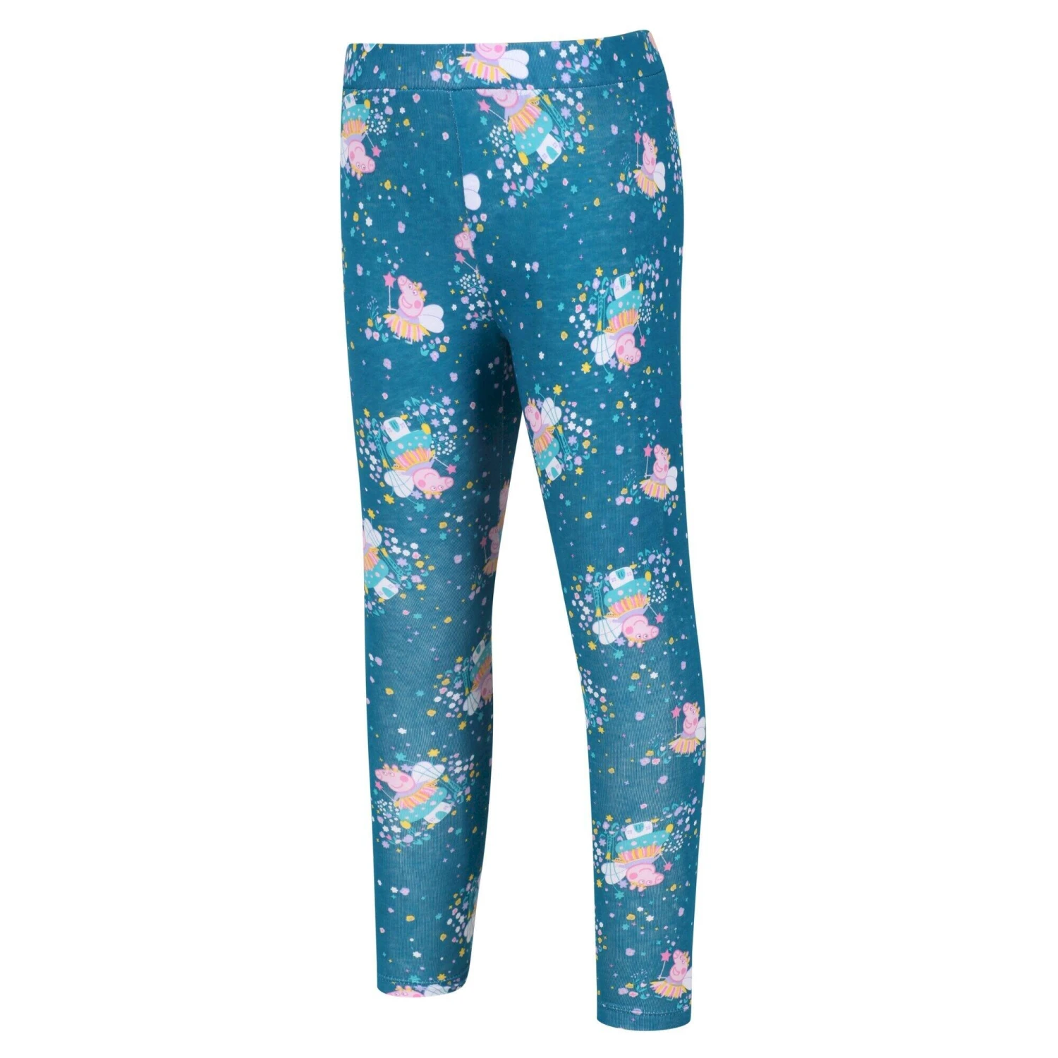 Regatta Childrens/Kids Umbrella Peppa Pig Leggings (Pack Of 2) (Aruba Blue/Pink Fusion) 5 Regatta Childrens/Kids Umbrella Peppa Pig Leggings (Pack Of 2) (Aruba Blue/Pink Fusion) - Image 3