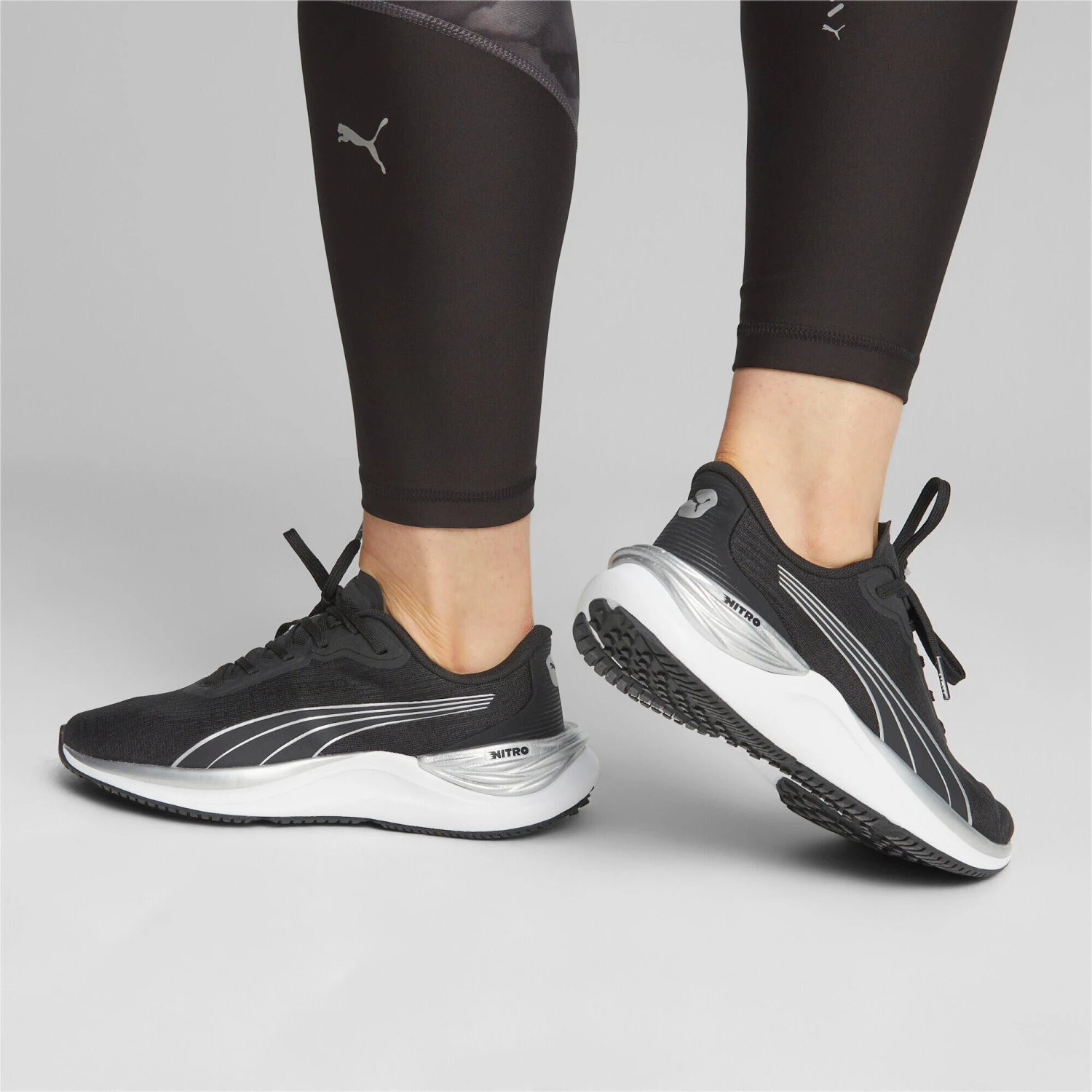 PUMA Womens Electrify Nitro 3 Running Shoes - Black 4 PUMA Womens Electrify Nitro 3 Running Shoes - Black - Image 2