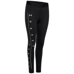 Under Armour Graphic Logo Wordmark Womens Legging Black