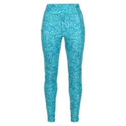 Regatta Womens/Ladies Holeen II Animal Print Leggings (Enamel Blue)