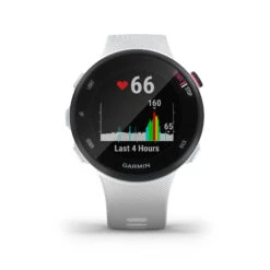 Garmin RUNNING HEART RATE MONITOR GPS WATCH FORERUNNER 45S - WHITE -Athletics Store k46a89d54e1c7b8efea0aa3359ca6e8f1