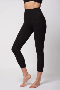 Extra Strong Compression Tummy Control Cropped Leggings Black -Athletics Store k59c905490ded2de7dd4aa85f3775c78b