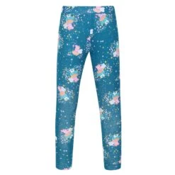 Regatta Childrens/Kids Umbrella Peppa Pig Leggings (Pack Of 2) (Aruba Blue/Pink Fusion)