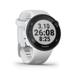 Garmin RUNNING HEART RATE MONITOR GPS WATCH FORERUNNER 45S - WHITE -Athletics Store k7258775af01d989245d523fc760c4f25