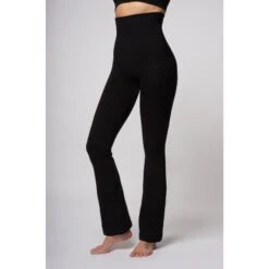 Lightweight Strong Compression High Waisted Bootcut Black