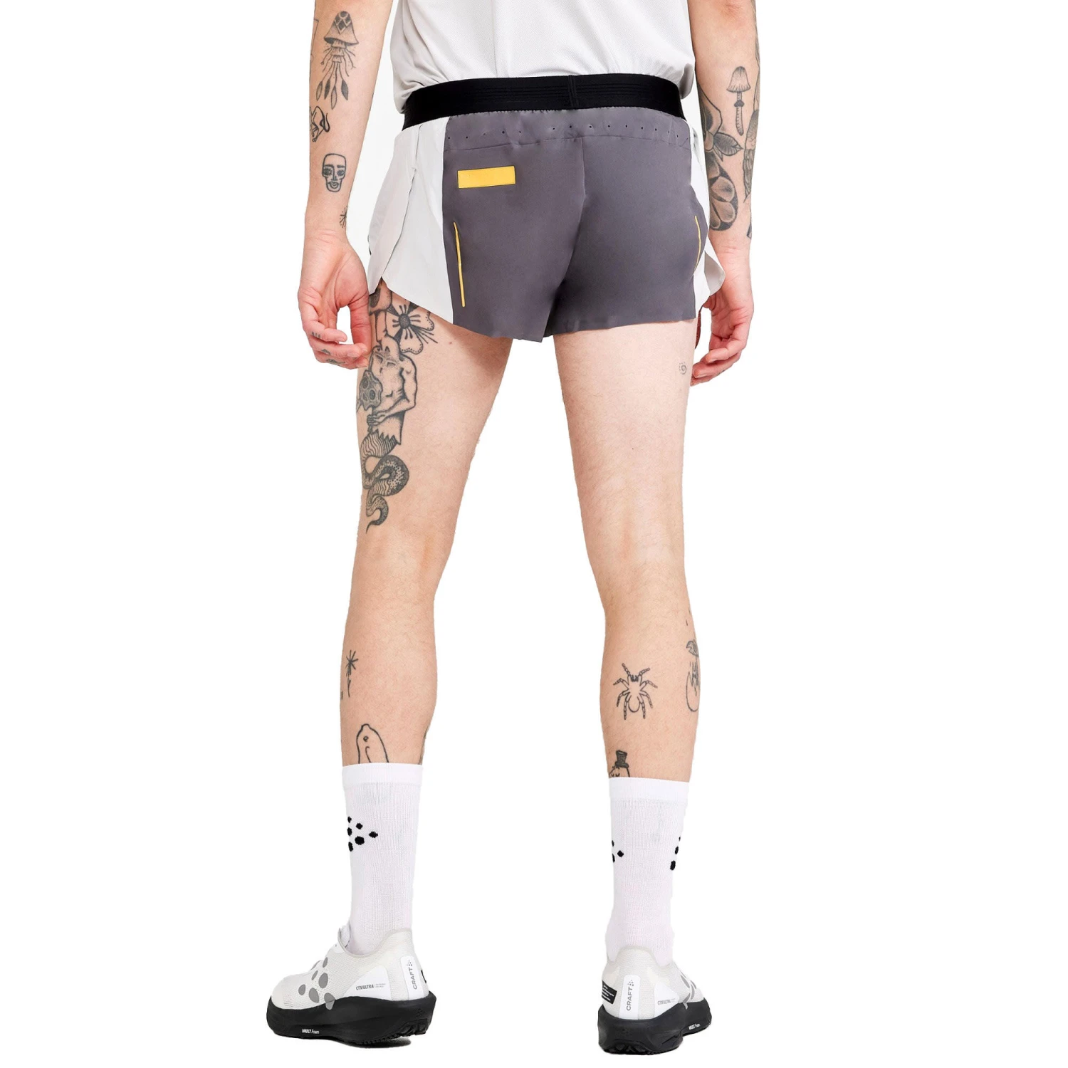 Craft Mens Pro Hypervent Split Hem Shorts (Granite Ash) 4 Craft Mens Pro Hypervent Split Hem Shorts (Granite Ash) - Image 2