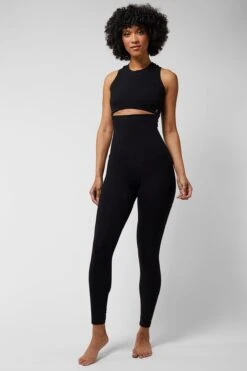 Lightweight Strong Compression High Waistedl Leggings Black -Athletics Store kba5f2a73d1ad17012be920c7024ddc78