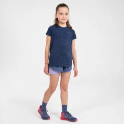 KIPRUN DRY+ Girl's Breathable 2-in-1 Tight Running Shorts -Athletics Store kbfc286a73bd964c788cc49186f2d7ef6
