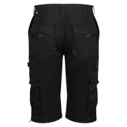 Regatta Mens Pro Utility Cargo Shorts (Black) -Athletics Store kc663bb25dc89678af89943dbc3eda0b6