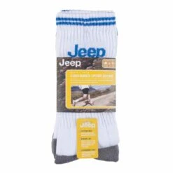 Jeep 3 Pairs Mens Cotton Thick Cushioned Terry Sport Socks With Retro Stripe -Athletics Store kc9a02f9304201e2e1980d926fe8cf90a