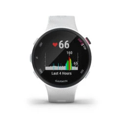 Garmin RUNNING HEART RATE MONITOR GPS WATCH FORERUNNER 45S - WHITE -Athletics Store kdb3865f73a27c70a7a055b3784190758